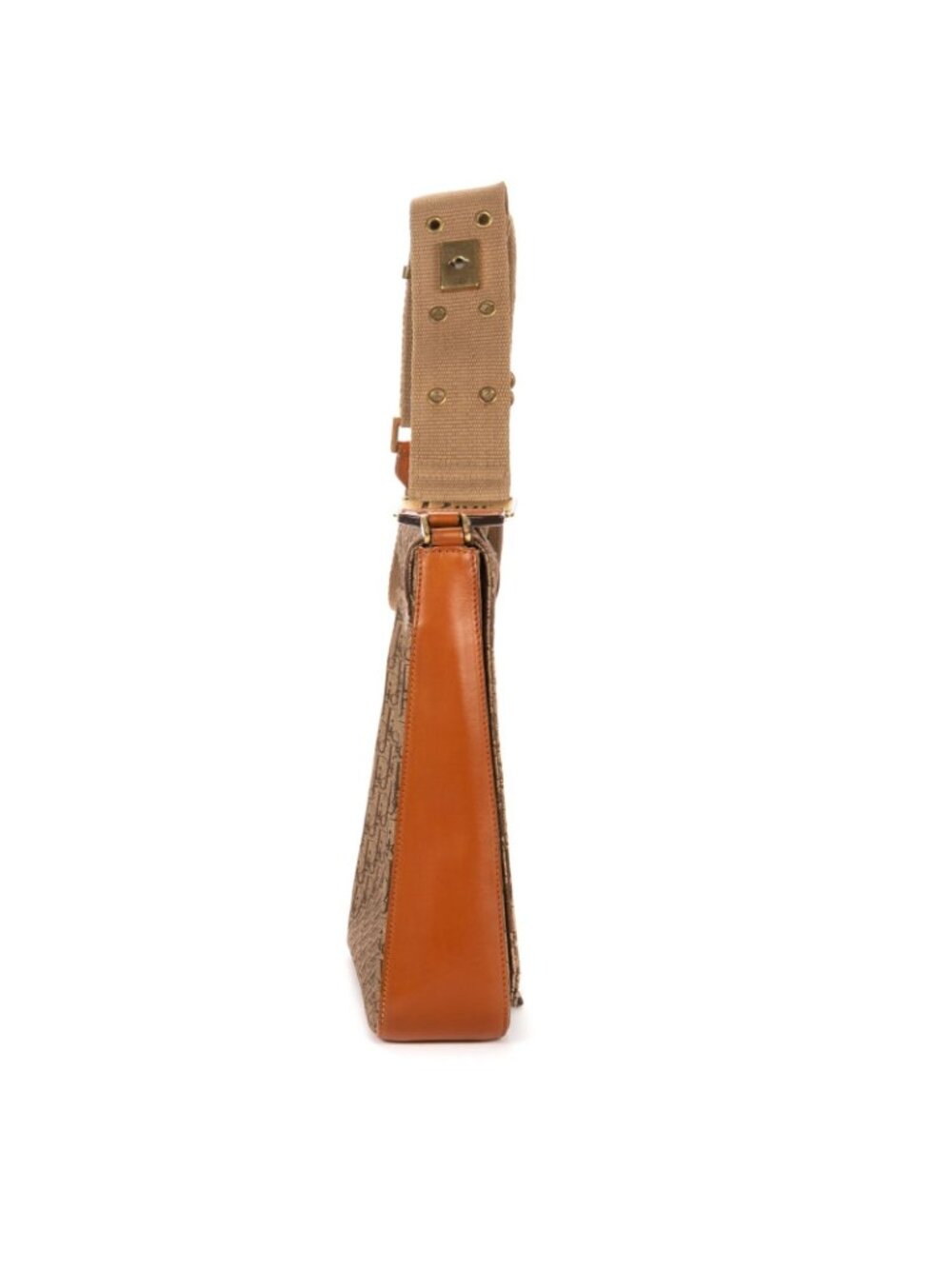 Dior Star Chain Crossbody Brown Beige Trotter Pattern Canvas - Picture 4 of 10